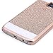 Galaxy S7 Case, Imikoko™ Rose Gold Luxury Hybrid Beauty Crystal Rhinestone with Gold Sparkle Glitter PC Hard Protective Diamond Case Cover for Samsung Galaxy S7 (Gold)