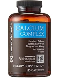 Amazon Elements Calcium Complex, 195 Capsules