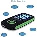 DeeFec Portable Hi-Fi 16GB Bluetooth MP3 Music Player with FM Radio Voice Recorder & 50 Hours Lossless Playing & Supports Expand Memory Card up to 64GB (Green)