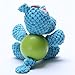 Durable Dog Squeaker Toys for Aggressive Chewers Boredom Small Dogs (Blue Hippo)
