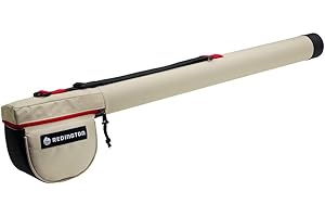 Redington Fly Rod Travel Case, Plastic Reinforced Caps, Adjustable Shoulder Strap, Single, 9'0" 2PC