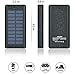 HuaF Solar Charger 24000mAh Power Bank Portable Charger Battery Pack With Dual Recharge Methods By Socket By Light For iPhone, iPad, Tablet, Samsung Galaxy, Android Phone And More