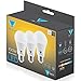 TriGlow 100 Watt Equivalent A19 LED Bulb 3000K (Soft White Color) 1500 Lumens and E26 Base UL Listed, 3-Pack