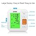 Blood Pressure Monitor Upper Arm Tricolor Backlit, OMK Automatic BP Monitor with Cuff 8.7-15.7in, 2x120 Memories, Irregular Heartbeat Detection, Accurate and Easy to Use, FDA & CE Approved