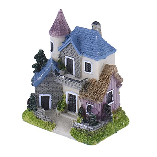 Shopystore Cute Mini Resin House Miniature House Fairy Garden Micro Landscape Home Garden Decoratio