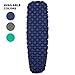 RikkiTikki Lightweight Inflatable Sleeping Pad – Best Air Mat for Backpacking, Camping, Hiking and Travel
