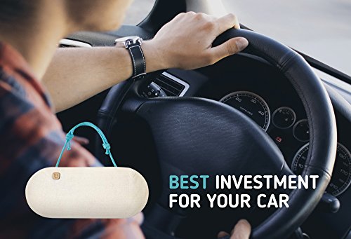 PURGGO Car Air Freshener - Auto Odor Eliminator - 100% Activated Bamboo Charcoal Air Purifier, Ionizer - Absorb and Remove Smoke Smell - Fragrance-Free Deodorizer - Lasts 365+ Days [Classic Beige] - Thumbnail 6