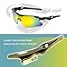 Hisea UV400 Polarized Sunglasses Sports Glasses for Men with 5 Interchangeable Lenses for Cycling Golf Fishing Baseball Running, Tr90 Unbreakable Frame