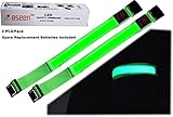 2 Pack, BSeen (TM) Glow LED Armband, Glow and Flash, High Visibility in the Dark for the safety of Runners, Joggers, Pet Owners, Cyclists