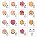 Russian Piping Tips,20 PCS Ymiko Russian Nozzles Piping Tips with 20 Disposable Piping Bags+ 2Colour Coupler Cake Decorating Set kit For Cake Cupcake Decorating