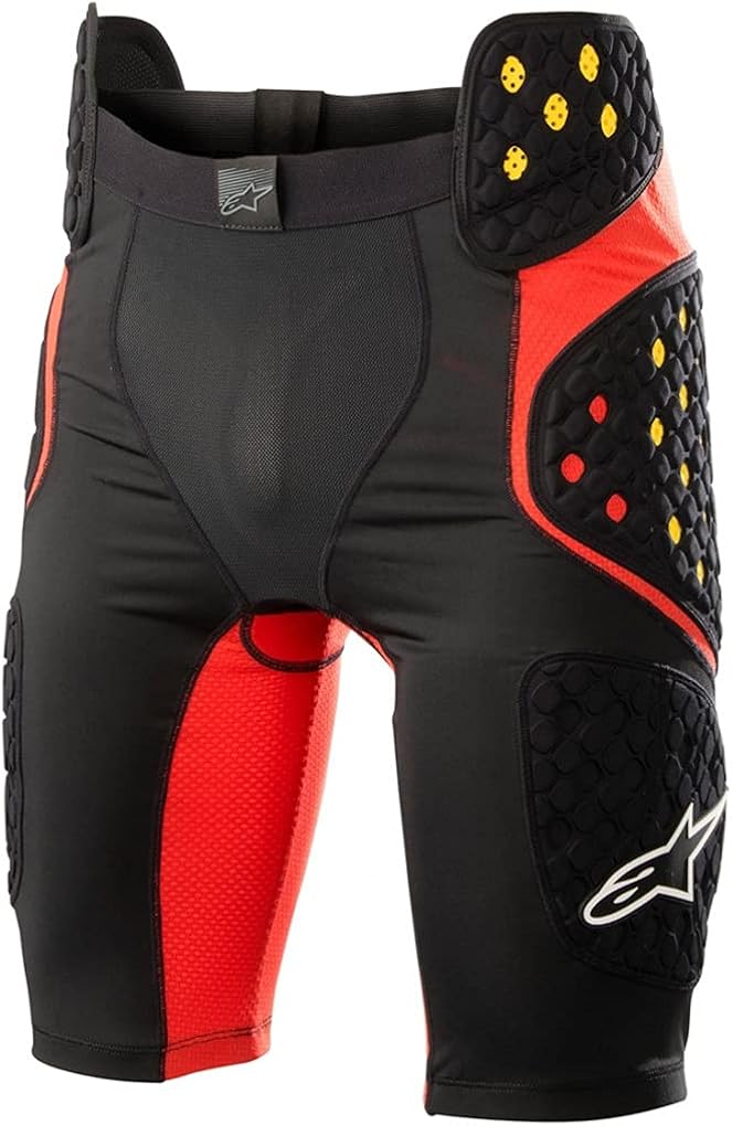 Alpinestars Unisex-Adult Sequence Pro Shorts Black/Red Sm (Multi, one_size): Automotive