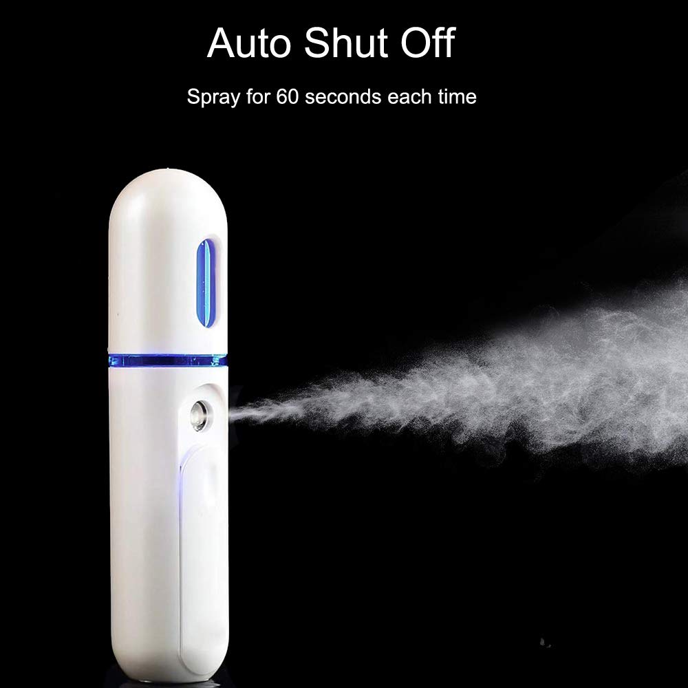 UrChoice Nano Facial Mister, Cool Mist Facial Steamer Handy Mist Sprayer Moisturizing & Hydrating for Skin Care, Makeup, Eyelash Extensions (New Version): Beauty