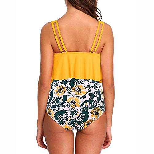 image for Myoumobi_Swimwear Swimsuits for Women Two Pieces Tankini Set Top Ruffl