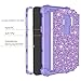 LONTECT Compatible Galaxy S9 Plus Case Luxury Glitter Sparkle Bling Heavy Duty Hybrid Sturdy High Impact Shockproof Protective Cover Case for Samsung Galaxy S9 Plus - Shiny Purple