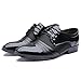 Rainlin Men's Breathable Leather Lined Perforated Dress Oxfords Shoes