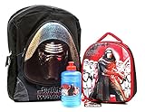 Star Wars Episode 7 Force Awakens Kylo Ren Backpack Lunch Bag Water Bottle Bundle