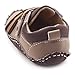 Lidiano Toddler Baby Sewing Sting-Proof Non-Slip Rubber Sole First Walker Sneakers (13-18 Months, Brown)