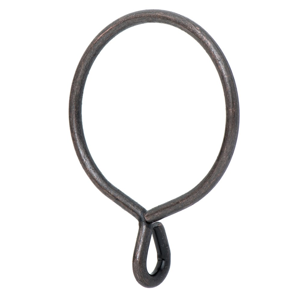 Ivilon Drapery Eyelet Curtain Rings - 2.3" Ring for Curtain Hook Pins, Set of 14 - Oil Rubbed Bronze (ORB)