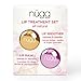 nügg Lip Care Treatment Set for Dry, Chapped Lips; Includes All Natural and Vegan Exfoliating Lip Scrub and Moisturizing Lip Mask; 2 x 7g (2 x 0.24 oz)