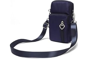 WATACHE Outdoor Sweat-Proof Running Armbag Cross-Body Shoulder Casual Wallet Purse Crossbody Bag Gym Fitness Cell Phone Key Holder for iPhone 13 Pro/ 12 Pro/Xs Max/Xr, Galaxy Note 10, Huawei P30 Pro,Blue