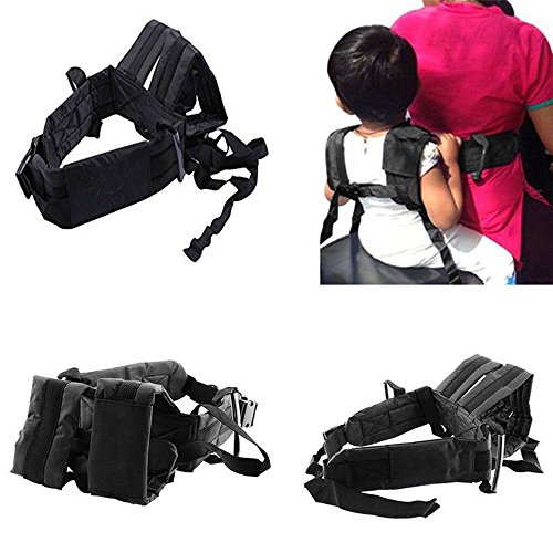 Motorcycle Safety Belt Harness Adjustable Strap Seats Belt Electric Vehicle Safety Harness Bike Safety Belt Backseat Security Sling for Kids Children Kids Baby Boys Girls (Black)
