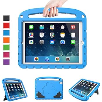 LTROP Kids Case for iPad Mini 5 4 3 2 1 - Light Weight Shock Proof Convertible Handle Stand Kids Case for New iPad Mini 5 2019, Mini 4th Generation, iPad Mini 3, iPad Mini 2, iPad Mini - Blue