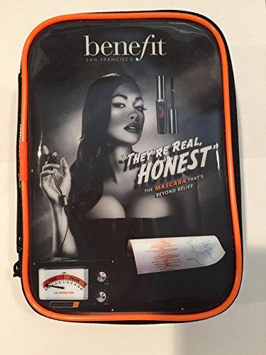 Benefit Makeup Travel Bag They're Real Honest Catalog Cover 7 X 4.5 X 2