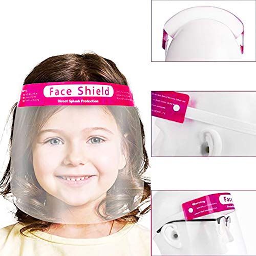 NMSLCNM Kids Protective Face Shield, Safety Full Face Clear Visor Face