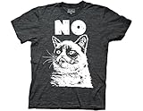 Ripple Junction Grumpy Cat No Adult T-Shirt Large Charcoal Heather