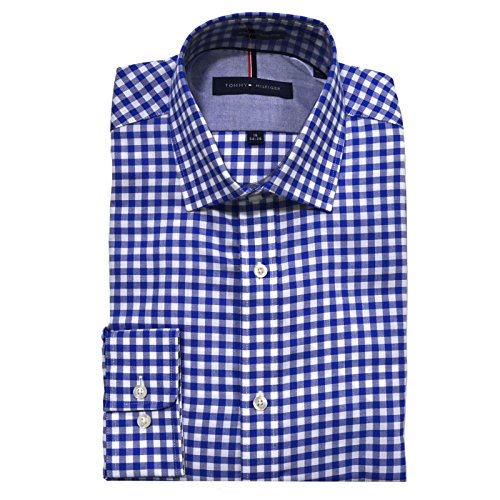 tommy hilfiger men's dress shirt regular fit non iron gingham Waiting for You Mini Dress - White (FINAL SALE), Large | Hazel and Olive