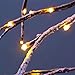 Excelvan 1.5M/5FT 176 LEDs Twinkle Star Upside-down Xmas Tree Light Warm White Light Brown Branches for Home, Bedroom, Party, Wedding, Bar, Indoor Outdoor Christmas Decoration