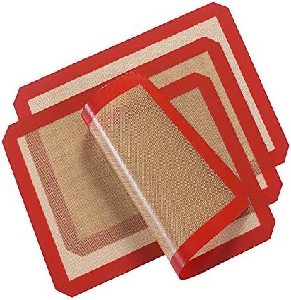 Lifeeasy Premium Silicone Baking Mat,Non Stick,Heat Resistant,Healthy Coking,Pack of 3