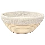 Happy Sales HSPB-85WL, Round Proofing Basket Banneton Brotform 8.5 Inch w/LINER ¡¦