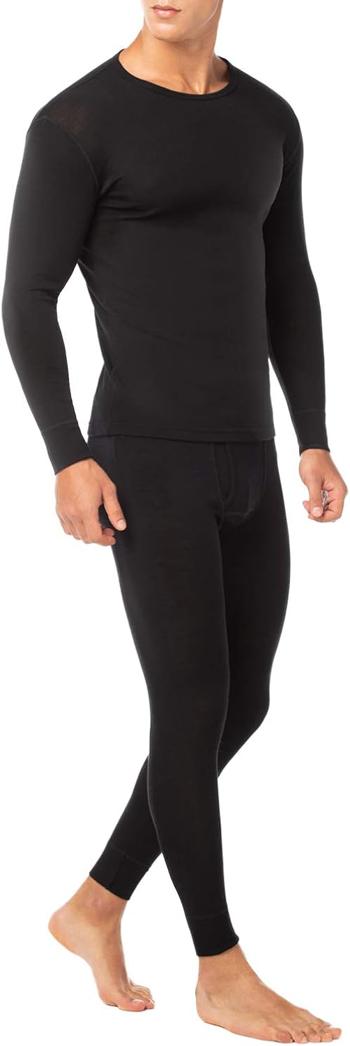 LAPASA Men's 100% Merino Wool Thermal Underwear Long John Set Lightweight Base Layer Top and Bottom M31 at  Men’s Clothing store