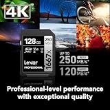 Lexar Professional 1667x 128GB SDXC UHS-II Card U3 250MB/s Read view 2