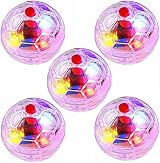 Veraing Motion Light Up Cat Balls 5 Pcs LED Motion Activated Toys Clear view 3