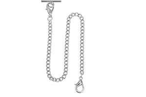 REALPOO Pocket Watch Chain Bracelet 14.7" (37.5 cm), Vintage Metal Alloy Pocket Watch Chain for Men/Ladies-Gold