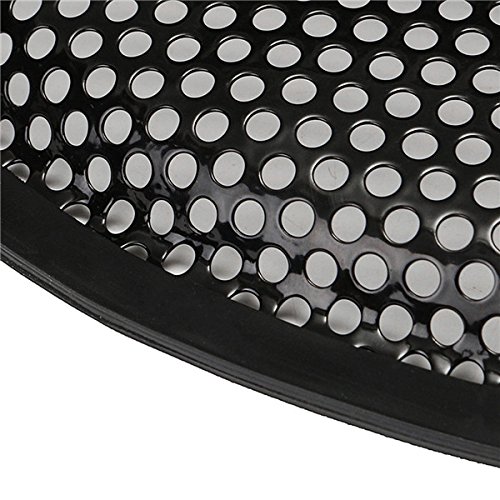 SummerHome 2Pcs 12" Black Audio Subwoofer Speaker Circle Cover Grill Mesh Protect Guard - Thumbnail 2
