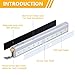 Sunnest 3 Pack Motion Sensor Closet Lights, Wireless LED Under Cabinet Lights, Stick-on Anywhere Battery Operated 10-LED Night Light Bar for Closet, Cabinet, Wardrobe, Stairs