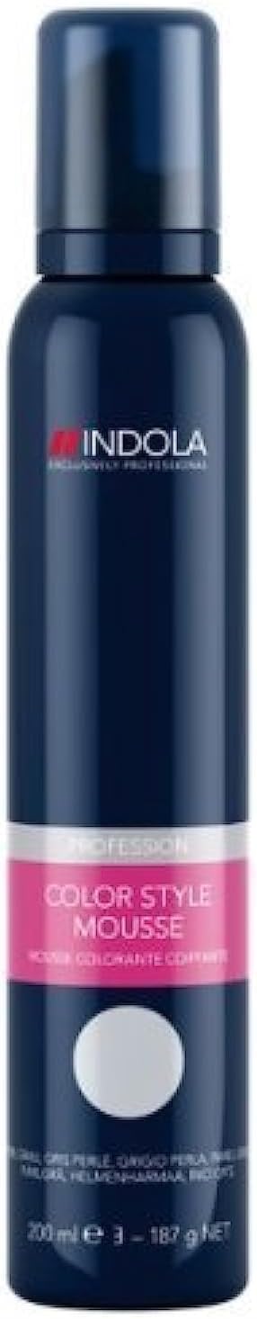 Indola Pearl Grey Color Mousse Shine Enhance Natural & Coloured Hair 100ml