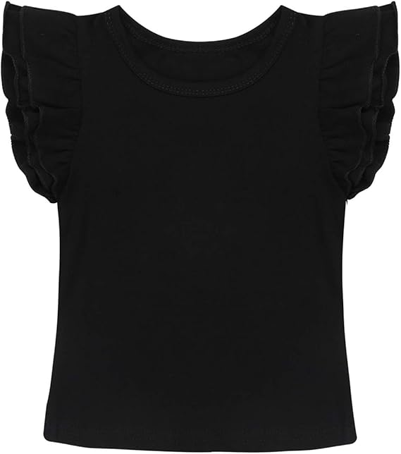 Haut noir fille Clearance