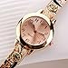 Rhinestone Bracelet Watch COOKI Clearance on Sale Women Analog Leather Lady Watches Female watches-H68 (Beige)