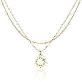 PCY Gold Necklace,Hollow Diamond Five-Pointed Star Gold Necklace For Women,Light Luxury Pendant Necklaces For Women,Non-Tarnish Faith Jewelry for Women