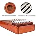 10 Keys Kalimba, Mugig Thumb Piano with Tuning kit Hammer, Cloth Bag and Study Instruction, Perect for Beginner or Children, Easy to Play, Perfect Gift - Carbon Steel/Mahogany