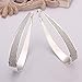 NYKKOLA 925 Sterling Silver Fashion Classic Big Hoop Drop Dangle Earring, Style3