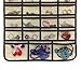 BB Brotrade Hanging Jewelry Organizer,Double Sided Jewelry Storage Organizer with Wooden Hanger,86 Clear PVC Pockets for Holding Necklaces, Bracelets, Rings, Earrings (Beige)
