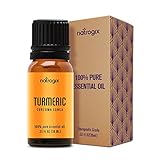 Turmeric Essential Oil by Natrogix - 100% Pure Therapeutic Grade Aromatherapy Turmeric Oil GC/MS Certified - 10ml w/Free Recipe E-Book