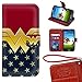 Samsung Galaxy S7 Edge Wallet Case, Onelee - Wonder Women Premium PU Leather Case Wallet Flip Stand Case Cover for Samsung Galaxy S7 Edge with Card Slots