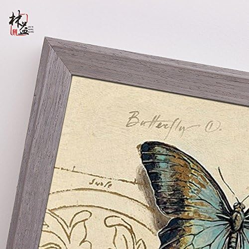 EQZQ-Solid wood photo frame set of simple combination of creative children photo frame wall,12?18?,gray