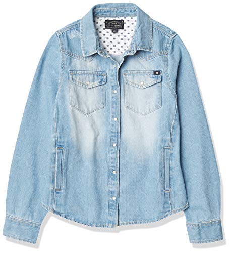 Lucky Brand Girls' Long Sleeve Denim Shirt